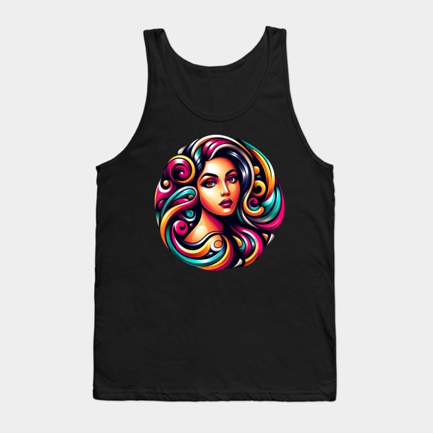 Beautiful Woman Tank Top by Mi Bonita Designs